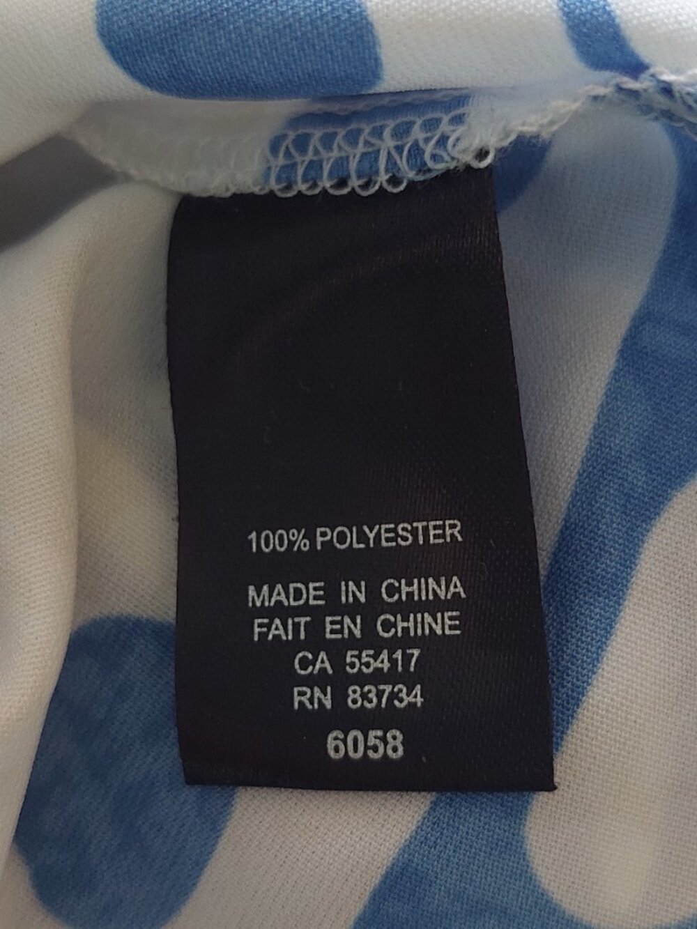 Carré Noir Women's Sz S Shirt Dress Blue Belted White Tropical pattern - Picture 8 of 10